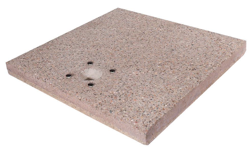 Base Quadrata 40x40x5 cm per Fontane con Ghiera Piccola in Cemento Belfer 42/BSE/2